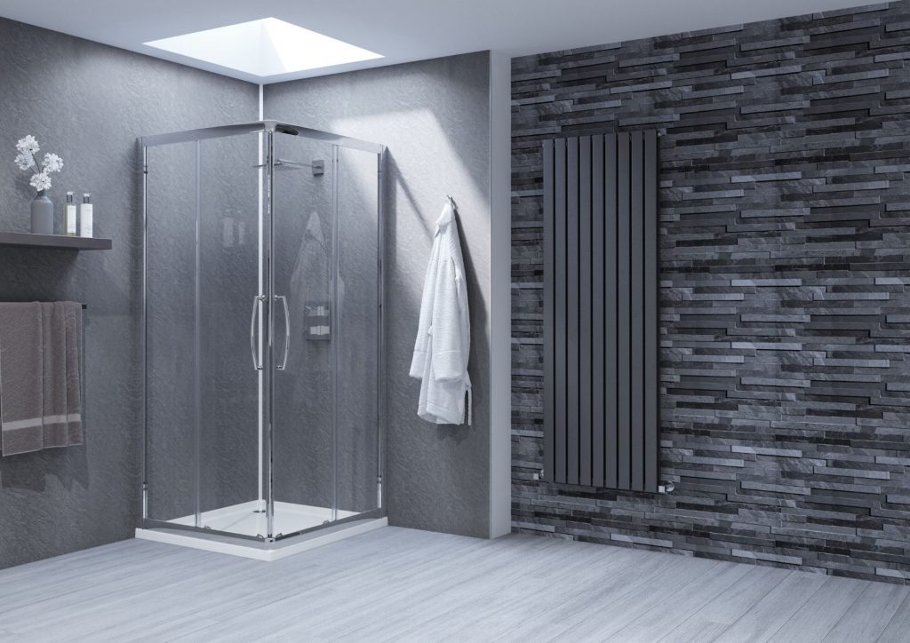 grey shower encolsure panels